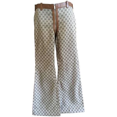 gucci pants for ladies|gucci wide leg pants.